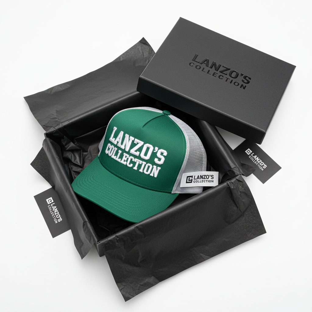 Custom 3D Embroidery Trucker Hat – Wordmark Edition